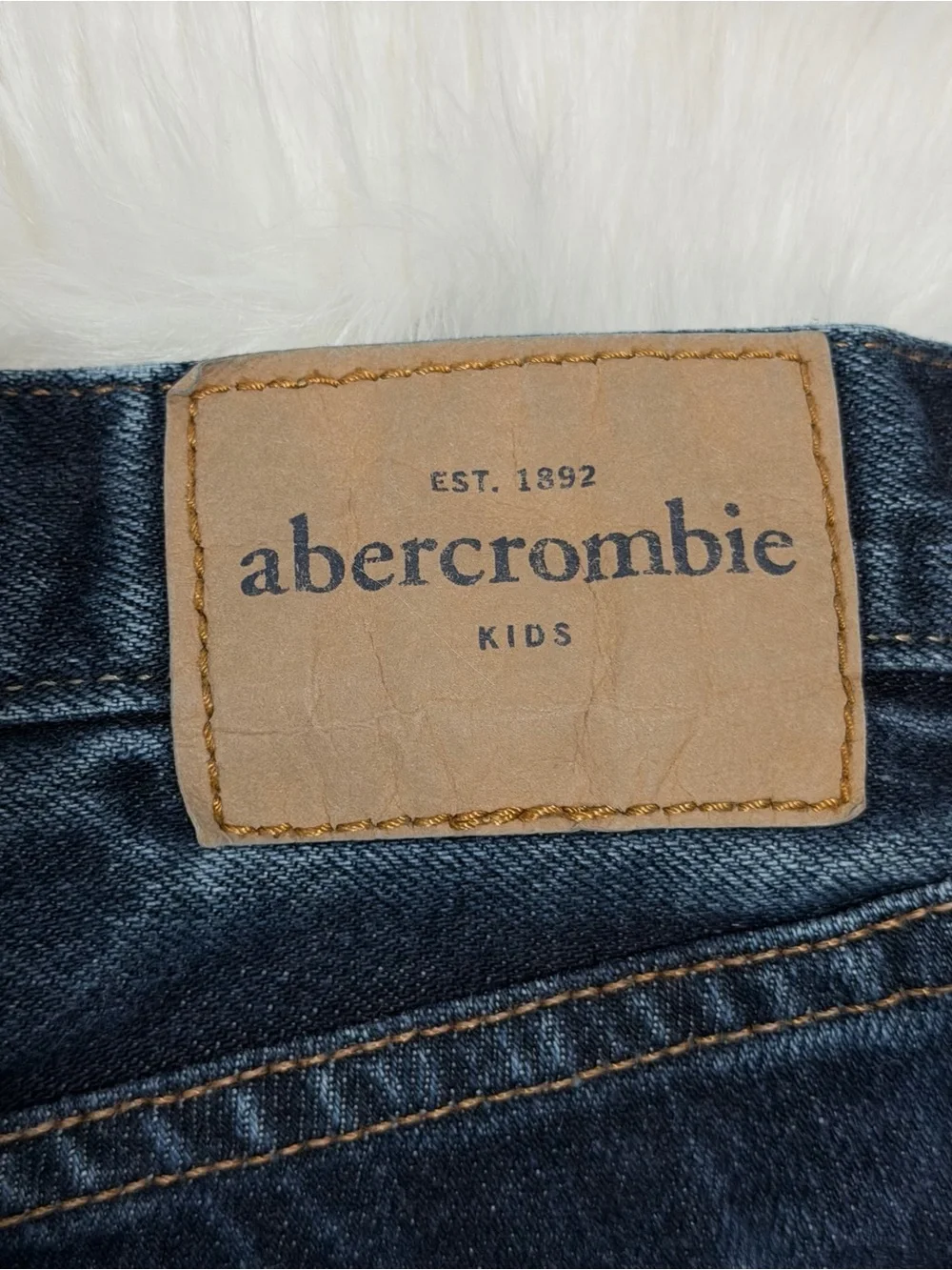 Abercrombie Kids Slim Straight Jeans Boys Size 16 Reg Dark Wash EUC